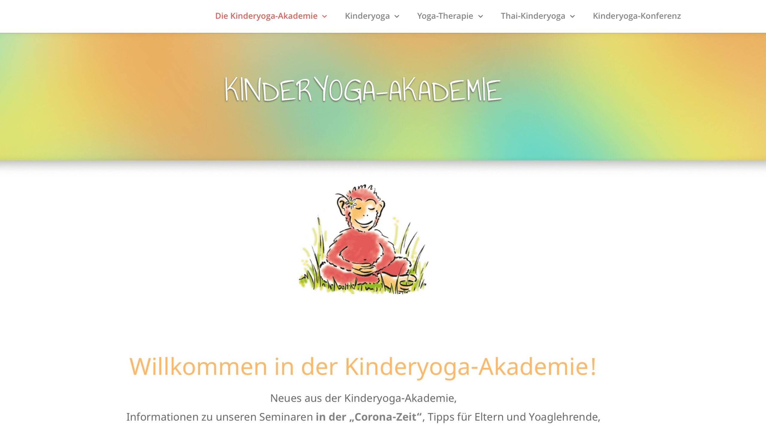 Responsive Webdesign für ein Yoga-Business – Portfolio von Bettina Steinmetz · visuell-pur